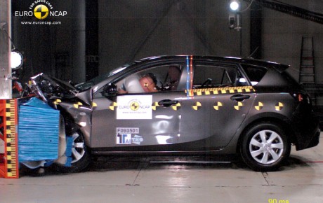 Nová Mazda3 dosáhla v bezpečnostním testu Euro NCAP maximálního ohodnocení pěti hvězdiček