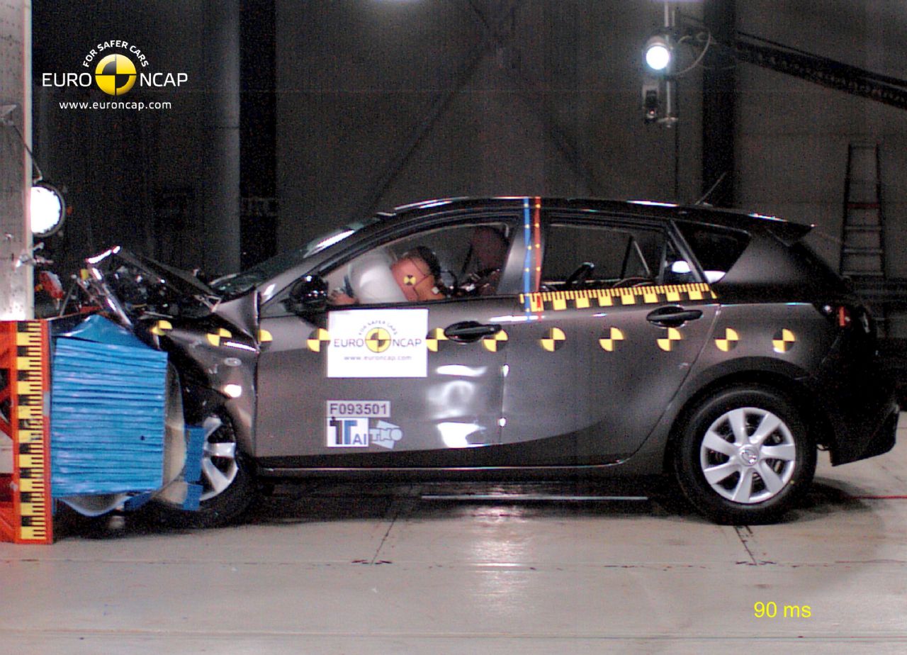 Nová Mazda3 dosáhla v bezpečnostním testu Euro NCAP maximálního ohodnocení pěti hvězdiček