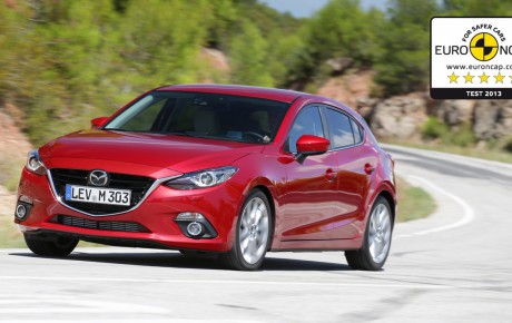 Nová Mazda3 má pět hvězdiček Euro NCAP