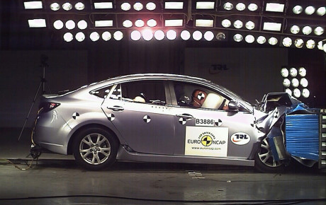 Pět hvězdiček pro Mazdu6 v bezpečnostních testech Euro NCAP
